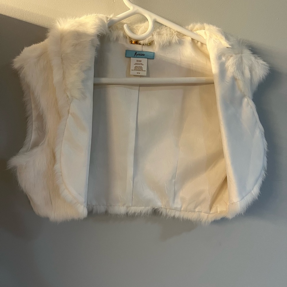 Marciano Rabbit Fur Vest NWOT